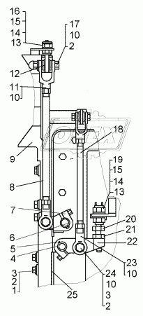 700-28-2483-01 Болт ГОСТ-7798 М10х40х1,5 ЧТЗ