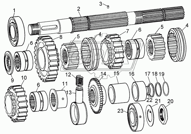 50-12-642-01 Шестерня КПП z=28 z=14 ЧТЗ