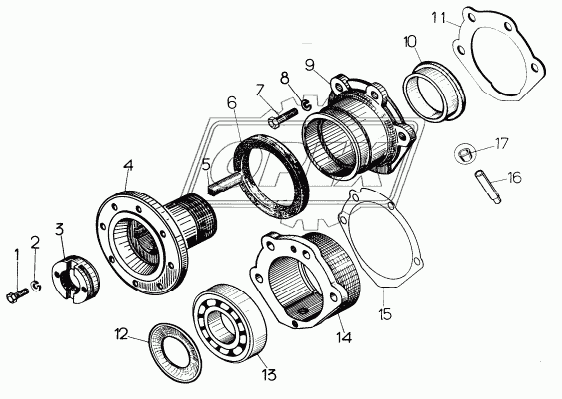18-12-150СП Крышка КПП крепления верхнего вала (18-12-183сп) Т-130; в сборе (со втулкой) ЧТЗ