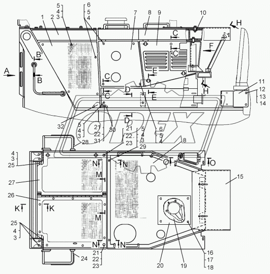 48-55-119СП Проставка ЧТЗ