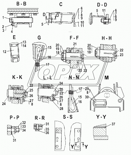 71-53-121СП Кронштейн ЧТЗ