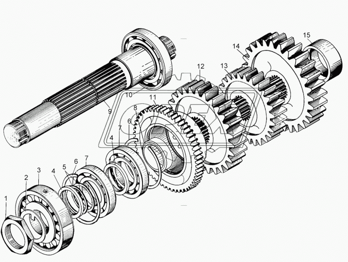 50-12-587 Шестерня КПП ЧТЗ