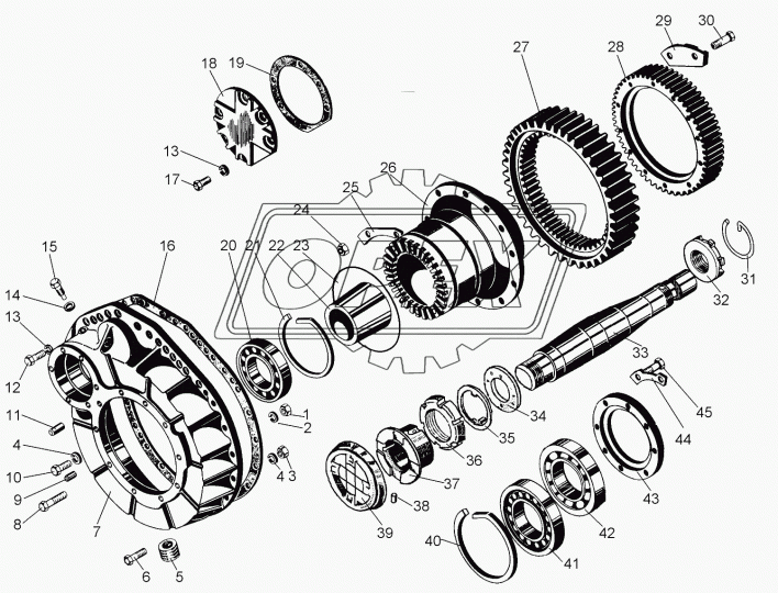 228А Подшипник 140х250х42 шарик.радиал. 1-ряд.; открытый борт. редуктора