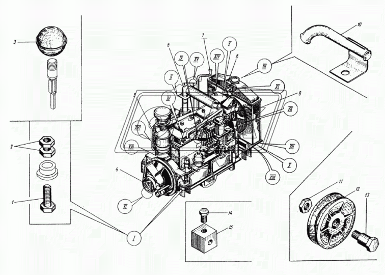 81430 Муфта зажимная (сталь) ф6 с 1отв. по центру М6х1 К=17, с/и ЧТЗ