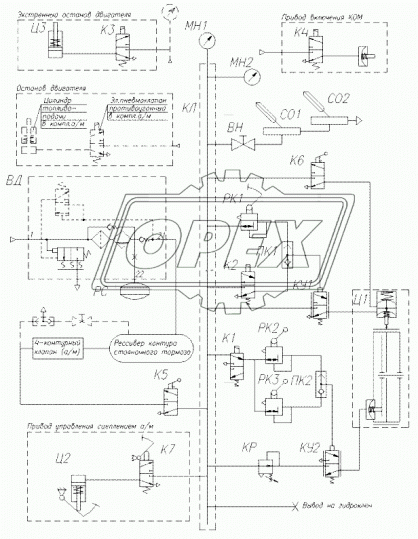 СЛ440Е Стеклоочиститель БЕЛАЗ КРАЗ МОАЗ ЭО-3323 ось рычага L=105