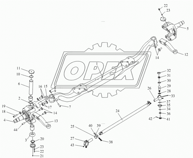 3003056-1Н Наконечник Рнаруж=М36х1,5 L=150 поперечной рулевой тяги правый УРАЛ-63685,63674,6563