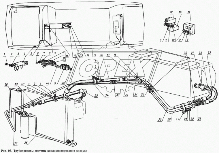 20-3711045 Втулка (РТИ) ф18х44 L=12 проводов фары и подфарника в брызговике крыла уплотнительная (0х0х12) ГАЗ