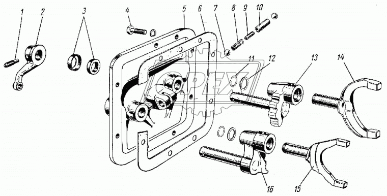 20-1702047 Кольцо С/И стопор.вилок переключения передач (0х0х1) ГАЗ-24,3102 ЭТНА