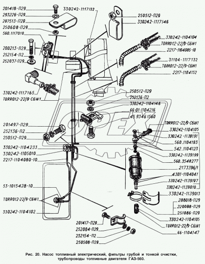 330242-1139013 Кронштейн крепления топливного эл. насоса (74х75х45) ГАЗ