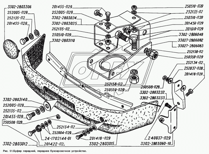 3302-2803060-10 Кронштейн крепления бампера боковой ГАЗ-3302 (90х76х52) ГАЗ