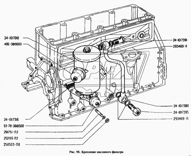 24-1017391 Болт-штуцер С/И М18х34х1,5 Р=17 К=24 1 скв.отв. поворотный; х40х1,5 К=24 отв. нагнетательной трубки верхний
