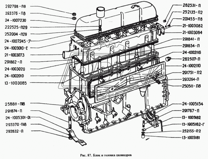 21-1003084-01 Прокладка прямоуг. 70х80; 4отв.ф9, ГБЦ, задняя 402 (к печке) внутр.прямоуг. , разная конфигурация Techno Drive