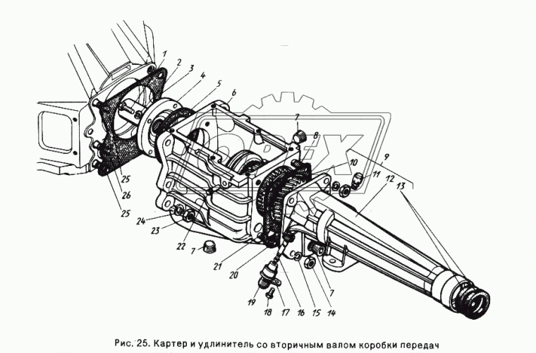 24-1701040-11 Крышка подшипника перв.вала КПП ф116/ф30х38 h=113 без сальника ГАЗ-24,3102 (0х0х112) ГАЗ
