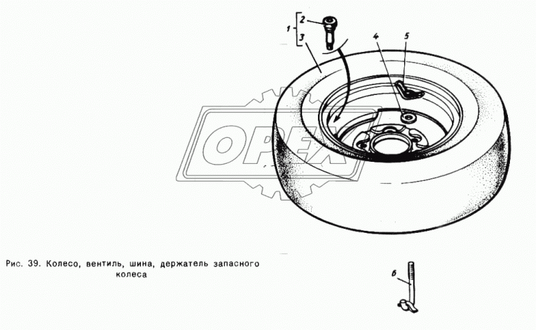 24-10-3105021 Стяжка крепления запасного колеса (120х40х10) ЭТНА
