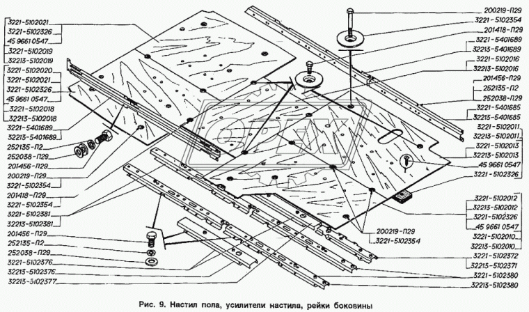 3221-5102354 Чашка крепления настила пола (0х0х4) ГАЗ