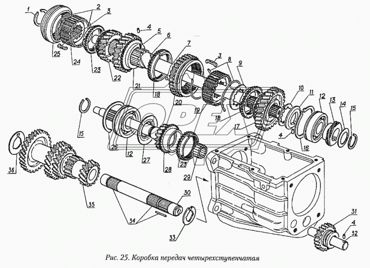 24-1701114-01 Шестерня 3-й передачи вторвала 4ст.КПП ГАЗ-24,2410; (голая) ГАЗ