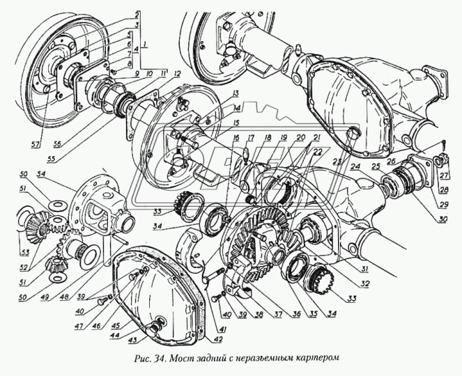 3102-2403040 Гайка (круглая) С/И М68х1,5; h=30 подшипников дифференциала (нарез.резьба) ГАЗ