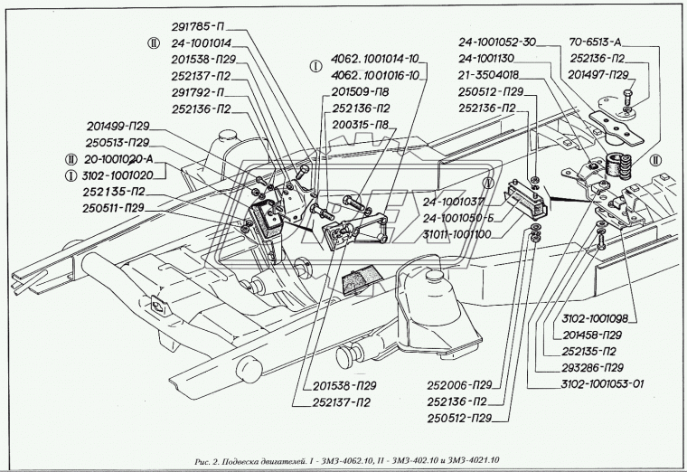 3102-1001053-01 Пластина (сталь) опоры КПП нижняя ГАЗ-2410,31029 L=48х32 1отв М8х1,25 (49х32х17) ГАЗ
