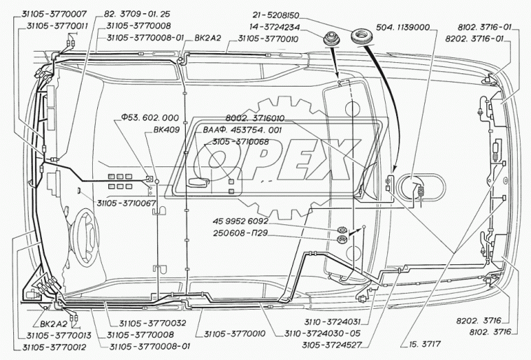31105-3770010 Жгут 10 (200х50х50) РЫБИНСК