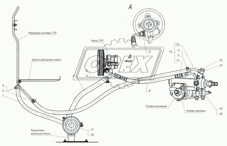 3110-3408100 Болт-штуцер М16х30х1,5 Р=15 К=22 1скв.отв., Фштуцера ф16/внут.Фштуц.ф11 ввертной с/и, сливной магис; Газель,Соболь,Волга ГАЗ
