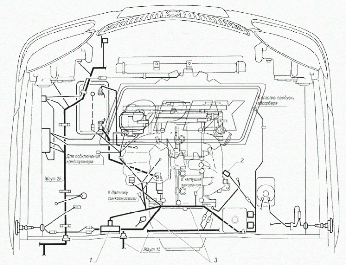 56029049АА Датчик кислорода L-зонд Газель,Соболь,Волга (дв.Крайслер); F00E262172 l=425 mm (4 pcs) ГАЗ