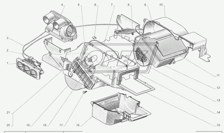 31107-8101056 Радиатор отопителя ГАЗ-3102,31105,Волга (дв.Крайслер); с прокладкой ГАЗ