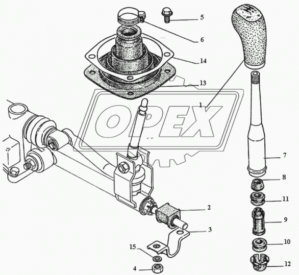 3111-1702142 Рычаг переключения передач ГАЗ