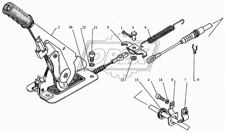 4599512-850 Винт ГОСТ-11738 М8х16х1,25 опоры двери ГАЗ-3302 ГАЗ