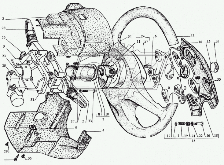 3111-3402057 Втулка включателя звукового сигнала ГАЗ