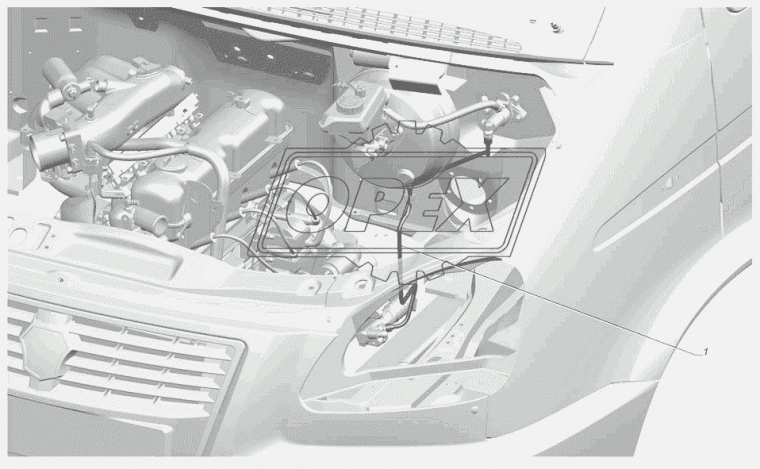 006270000248 Трубка сцепления Газель Бизнес (дв.УМЗ-4216) к цилиндру привода выключения сцепления ГАЗ