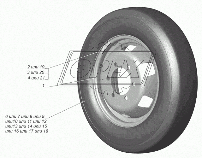 3302-3101015-05 Диск колеса ГАЗ-3302,Газель Бизнес, Некст (колесо в сб.) фнаруж.=440; h=160; 6отв.ф22 (5,5Jх16Н2) ГАЗ
