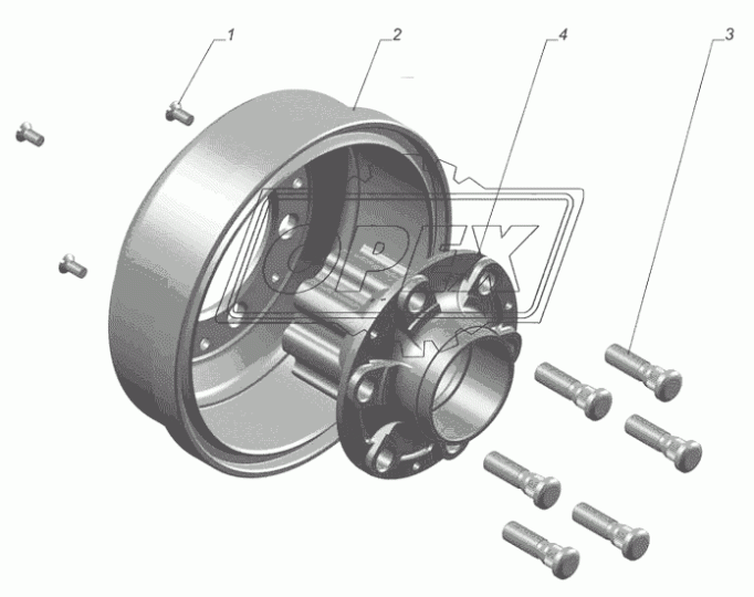 3302-3104015-01 Ступица задняя ГАЗ-3302,Газель,Бизнес,Некст; (голая) ГАЗ