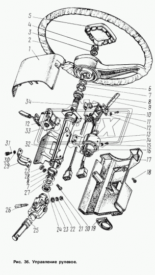 1202.3704 Выключатель (замок) зажигания КАМАЗ.МТЗ.МАЗ.УРАЛ; 5-ти контактный, металл АвтоАрматура