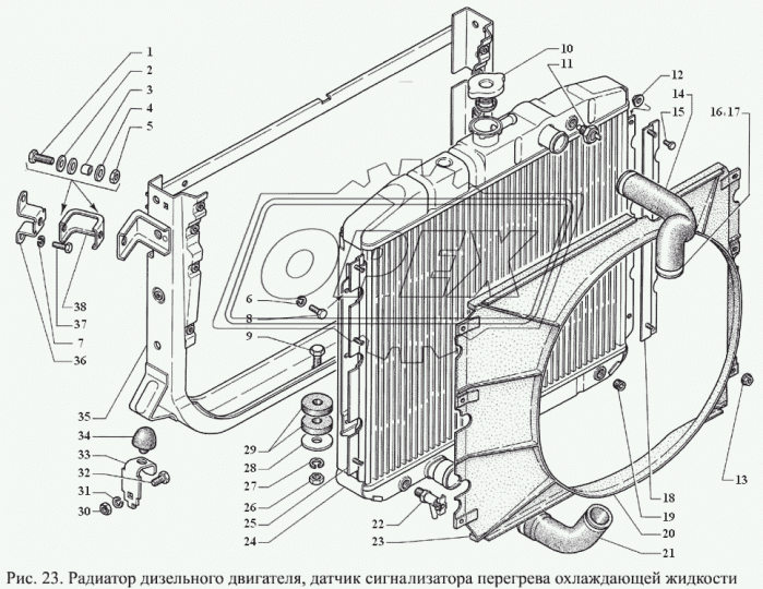 33081-1303025 Шланг (патрубок) кривой ф38х48/ф45х55 L=195 (150х100х53) разный изгиб БРТИ