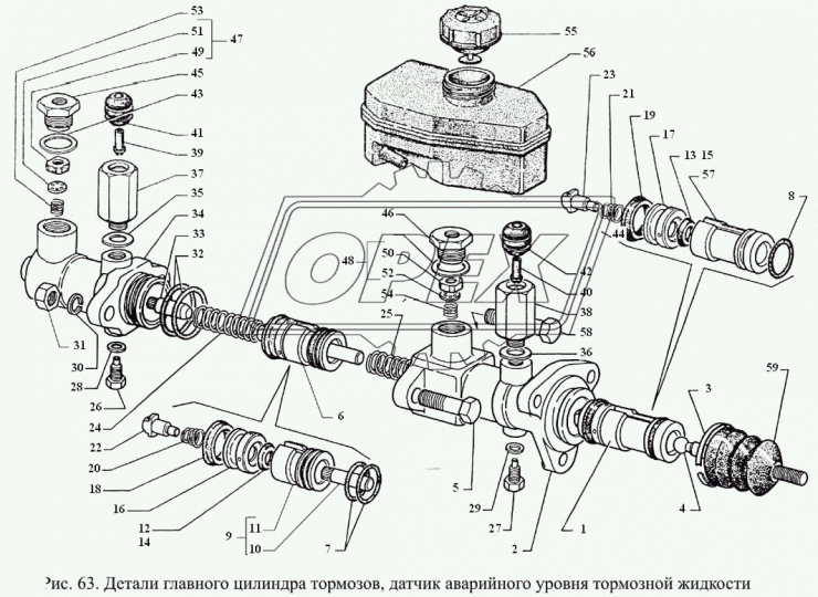 24-10-3501051 Кольцо (РТИ) круг.сеч. 026-032-36 ГОСТ-9833-73 ГАЗ