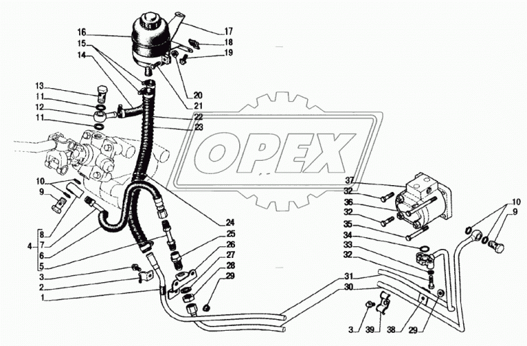 33104-3408180 Шланг МБС ф12х20 L=145 сливной ГУР ГАЗ-33104,33106,Валдай ГАЗ