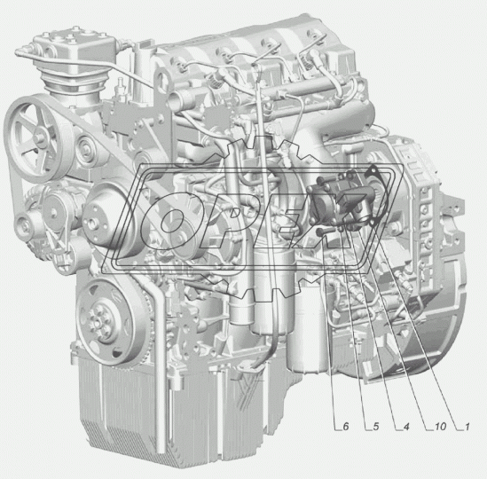 7683.955.212 Насос ГУР ГАЗ 3310 Валдай с дв.Cummins ISF 3.8 ГАЗ