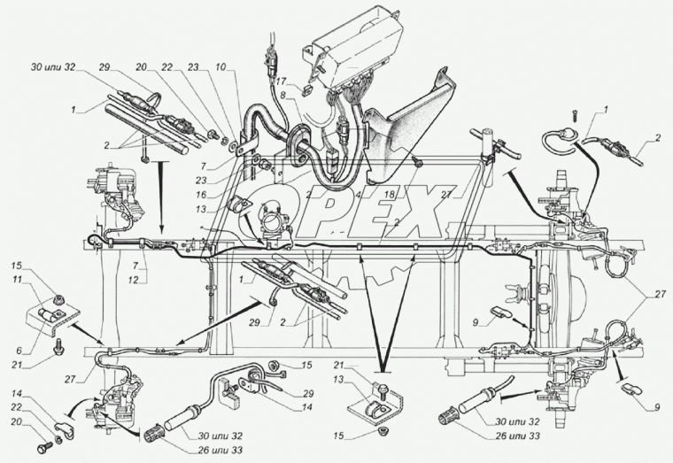 33104-3862150 Жгут АБС ГАЗ-33104,33106,Валдай ГАЗ