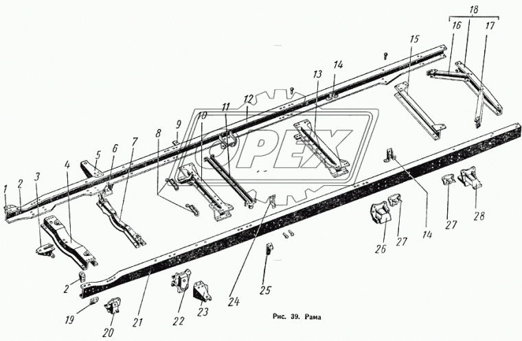 294431-П Заклепка ф10х38 с полукруглой головкой (Аналог DIN 660) сталь ГАЗ