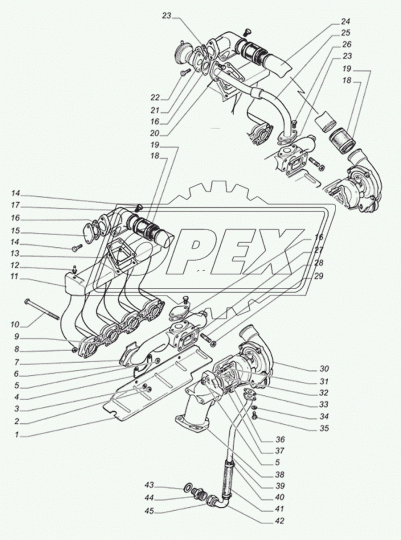 560.1118617 Шпилька М8 L=116 Р1=14х1,25/25х1,25 ГАЗ-2217 дв. 560 (114х0х0) ЭТНА