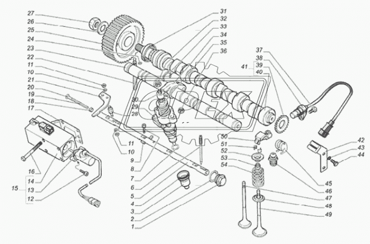 560.1110184-10 Рычаг регулировочной рейки дв.560 (81х47х4) ГАЗ