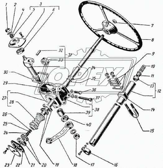 51-3403020 Стремянка L=68х46 М8х1,25 Р=28 крепления рулевого механизма УАЗ