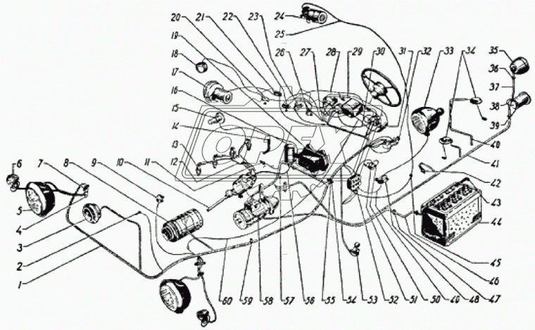 51-3724036-А2 Провода соединения клемм питания приборов в сборе РЫБИНСК