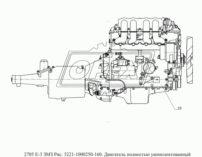 40524.1000400-01 Двигатель ГАЗель под ГУР, ЕВРО-3, в комлекте с ремнем привода агрегатов, АИ-92 ЗМЗ