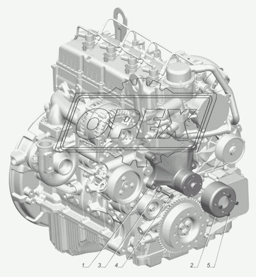 3302-1308080 Привод (опора) вентилятора в сборе ГАЗель Бизнес (дв.Cummins) ГАЗ