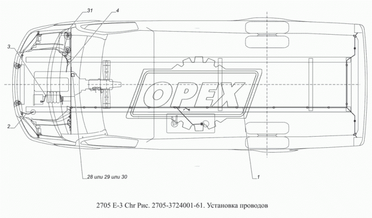 3302-3724551-30 Провод АКБ рамы, двигателя дв. (масса) Крайслер, ГАЗ-3302, ГАЗ-2217 РЫБИНСК