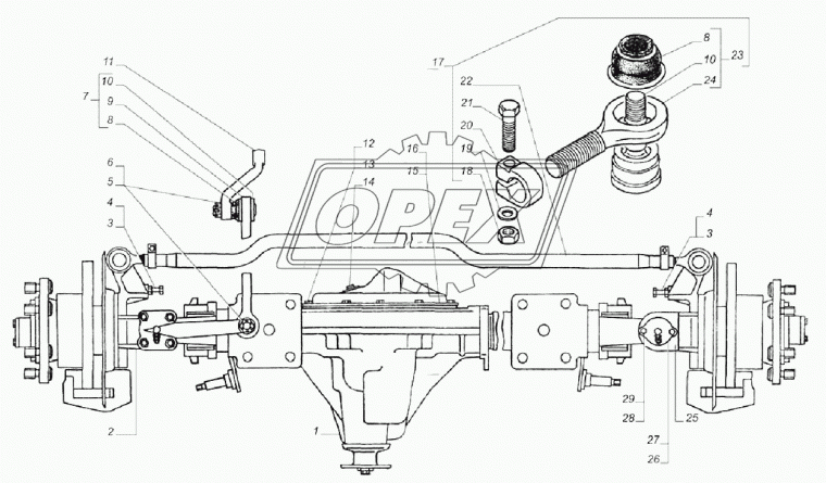 33027-2301013 Крышка картера переднего ведущего моста Газель полный привод ГАЗ