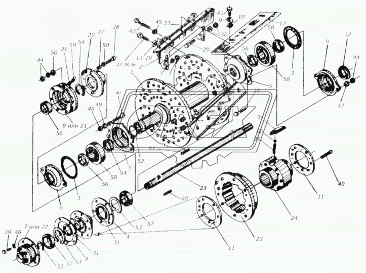 11216 Подшипник (со втулкой) шарик. 2-ряд. 80х160х30
