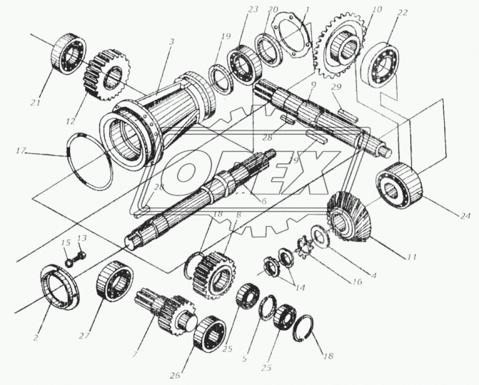 7514 Подшипник 70х125х33 ролик.радиал.конич. 1-ряд. ступицы IVECO Bus (1970-2020), MAN LCV (1970-2020), MB LCV (1970-2020), RVI LCV (1970-2020), SAE-GIGANT; ступицы /ГАЗ-52/ -32214