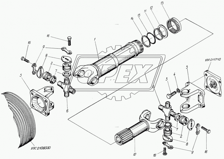 130-2202227 Кольцо стопор. наружн.(на вал) без ушек ф55х63х2,3 сталь, шестерни 2-й пер.(большое) МЗАА